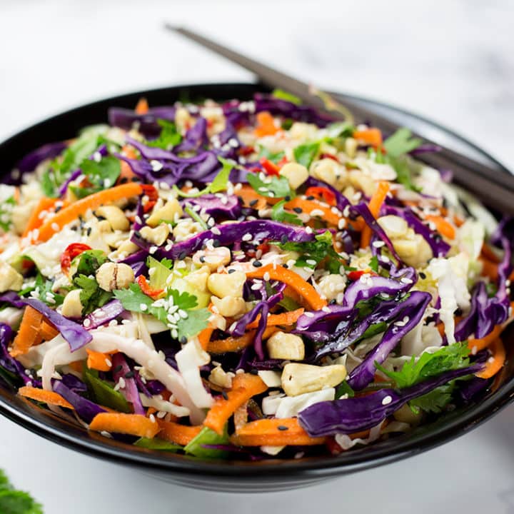 Asian Cabbage slow, healthy salad, easy dinner