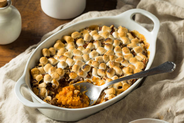 Delicious Sweet potato casserole perfect for Thanksgiving 