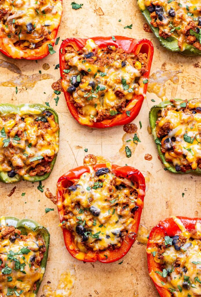Easy taco stuffed peppers recipe 