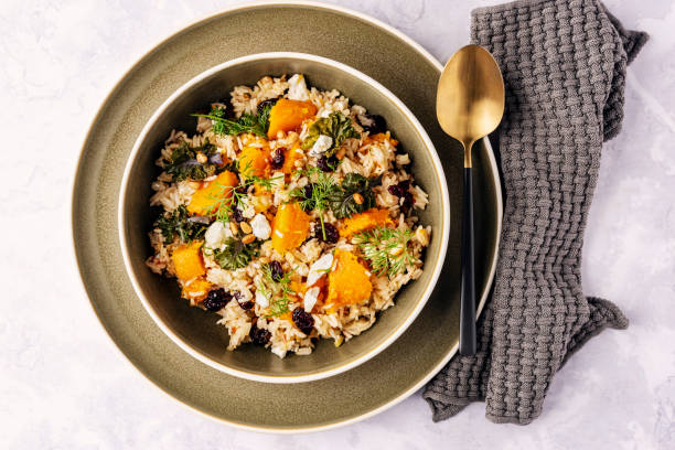 Butternut salad with raisins