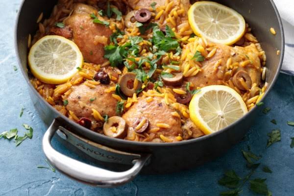 One pot Moroccan Chicken Recipe with persevered lemon