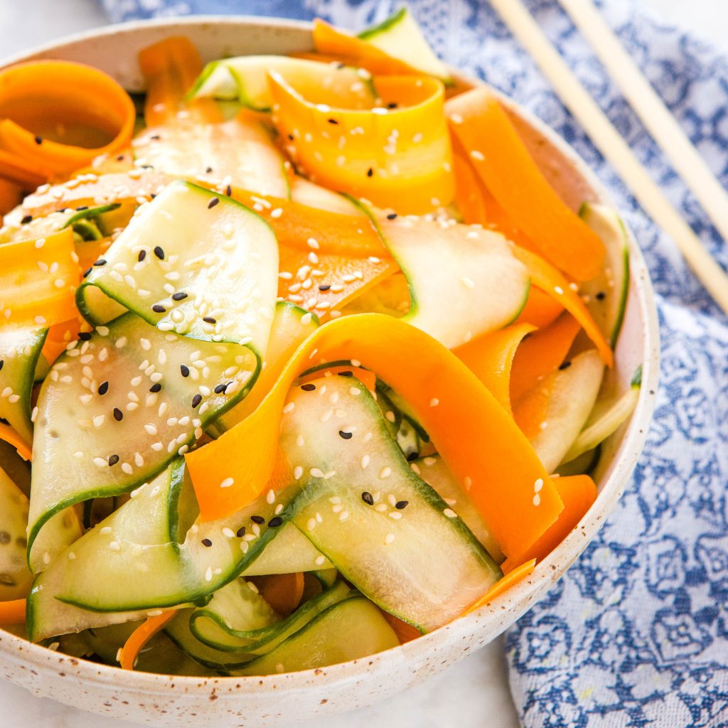 Easy carrot and cucumber salad recipe
