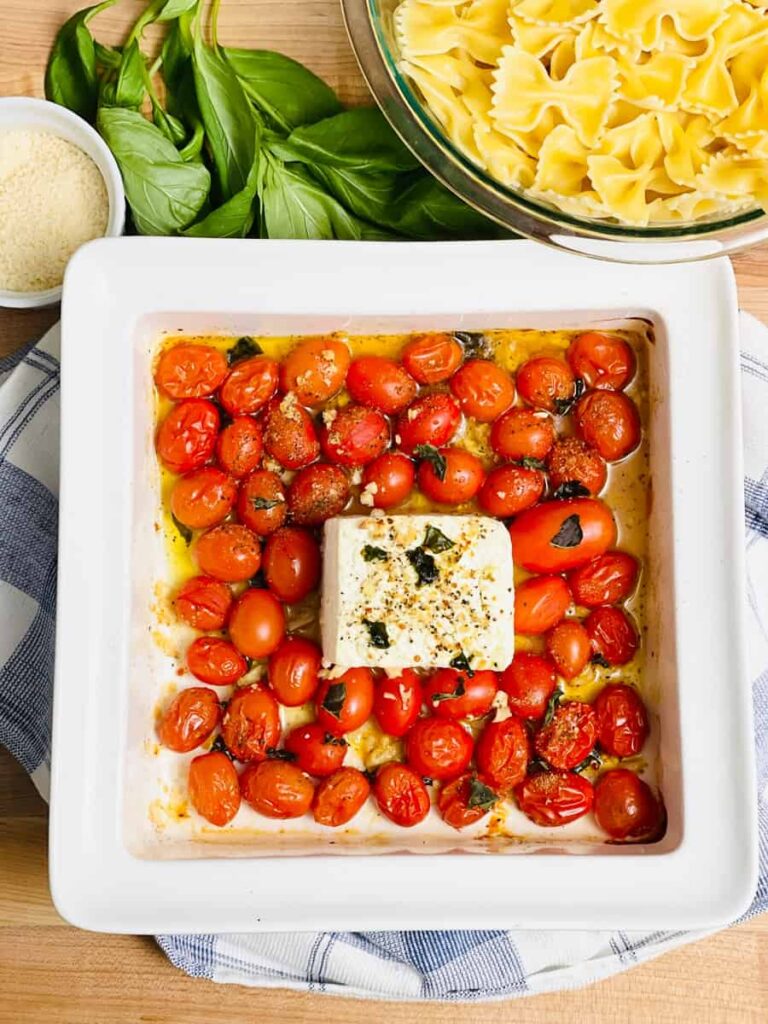 easy baked feta pasta recipe