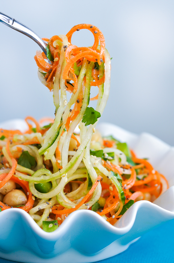 Easy carrot and cucumber salad recipe