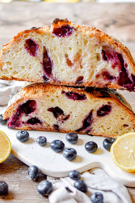 Blueberry sourdough bread recipe
