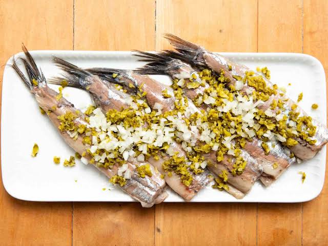 Herring the raw fish eaten by many people 