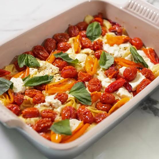 Easy baked feta pasta 