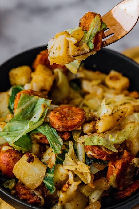 Easy chicken sausage and cabbage recipe 