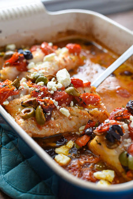 Easy homemade Mediterranean Baked Cod recipe
