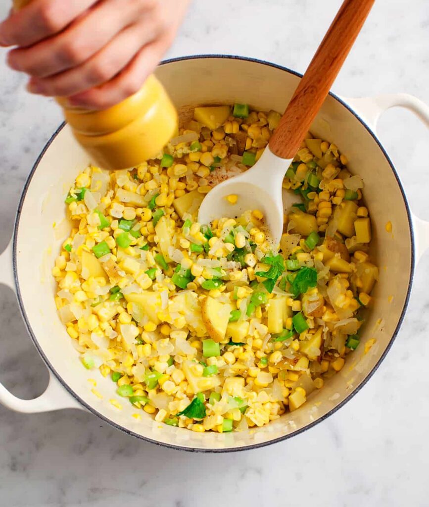 Delicious Sweetcorn chowder recipe 