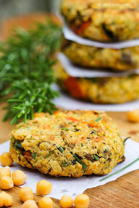 Homemade chickpea burgers recipe 