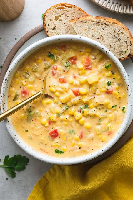Delicious easy sweetcorn chowder recipe 