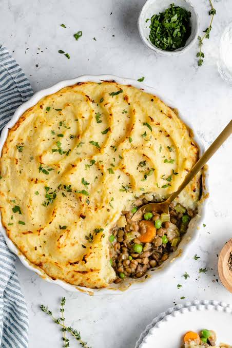 Delicious Vegan Shepherd's pie recipe 
