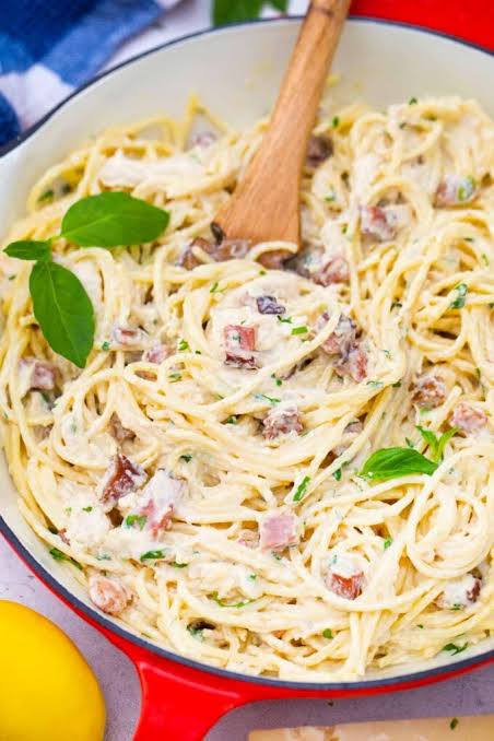 Easy chicken carbonara recipe 