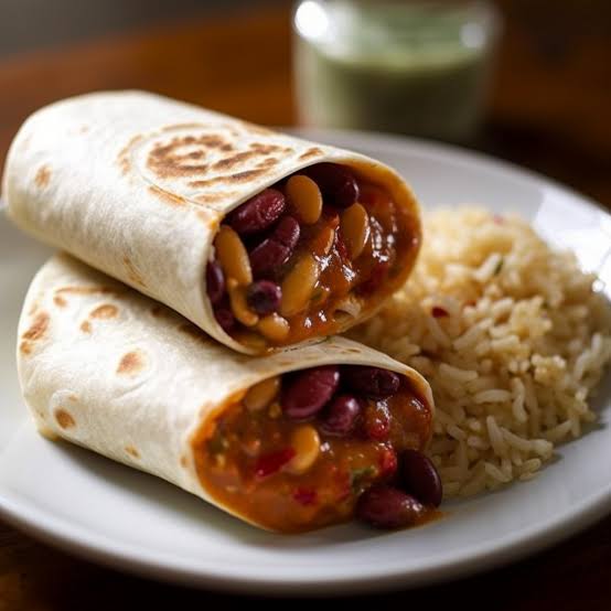 Red beans burrito 