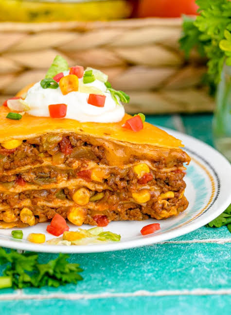 Layered Taco Pie recipe 