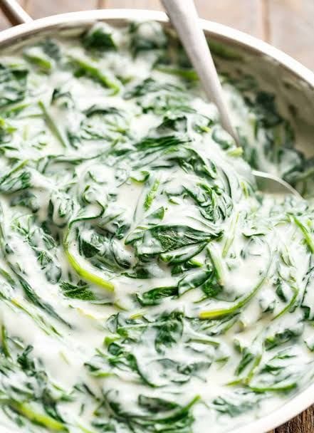 creamy spinach recipe 