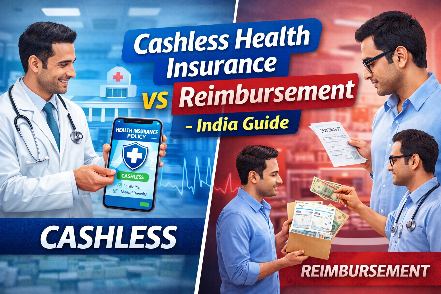 Cashless Health Insurance vs Reimbursement – Complete India Guide